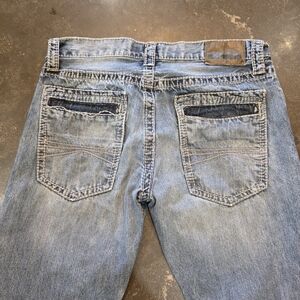 Mens Express Blue Slim Fit Straight Leg ROCCO Jeans 32X34